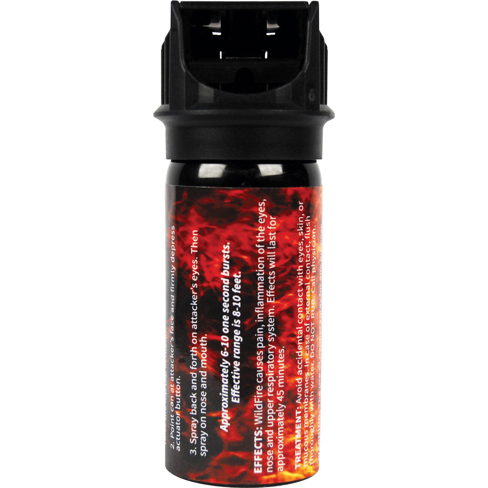 Wildfire 1.4% MC 2 oz pepper spray flip top view 5